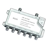 Advanced 13 18V Compatible SAT Switcher for Two LNB Setups and Six Receiver Connection Multiple Switcher for Satellite TVs