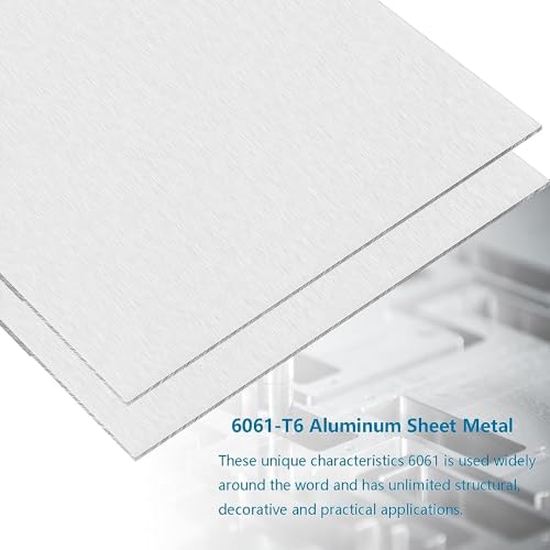 image for AODESTINY 2PCS 6061 Aluminum Sheet Metal, 12