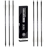 BALLISTA Sting Micro-Diameter Crossbow Bolts Carbon Arrows with Field Tips, Half-Moon Nocks, Penetrator Inserts for Hunting Broadheads OD 6.0mm (Pack of 6) (16')