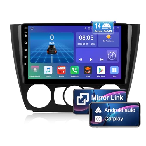 Autoradio Android 14 haute performance 8Core pour BMW E87 E81