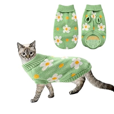 Turtleneck Small Dog Jumper,Dog Sweater Winter Puppy Clothes Cute Turtleneck Knitted Vest for Winter Dog Sweater Vest Knit Dog Sweater for Cold Weather Winter Outfit for Small Dogs and Cats (L)