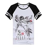 GRHOSE Hitman Reborn Shirt Hibari Kyoya Shirt Fashion Raglan Short Sleeve Modal Shirt Anime Shirts...
