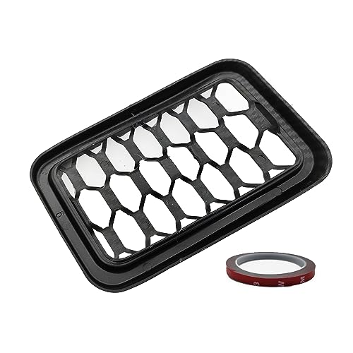 Image of 7PCS Honeycomb Mesh Front Grill Inserts Kits Fit for Jeep Grand Cherokee 2017 2018 2019 2020 2021 Carbon Fiber Style