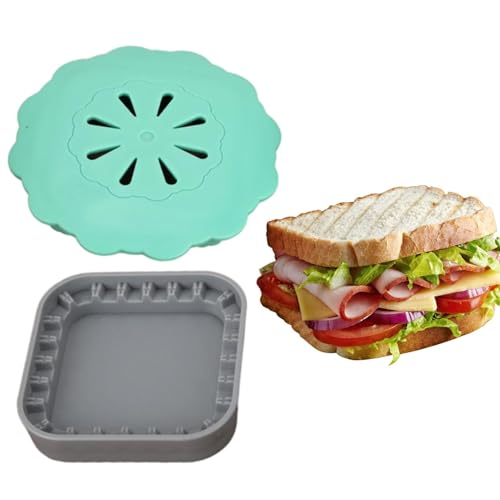 Cortador y sellador de sándwiches,Cortadores de sándwiches para almuerzo de niños | Molde para hacer sándwiches, pan tostado, desayuno,Molde para tostadas, molde para sándwich, prensa de pan antiadher