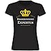 Produktbild Damen T-Shirt Kranzbinderei Expertin - schwarz - Größe S bis 2XL, Größe:XXL