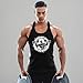 Cabeen Men's Workout Sport Tank Tops Gym Vest Bodybuilding Fitness Muscle Shirts Black