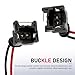 XIZAKEE 4 PCS Fuel Injector Connector, EV1 OBD1 Plug Wire Harness with Plug Clip Pigtail Wiring Loom, Waterproof Shell & Copper Core, Universal for Most Cars, Trucks, SUVs (Black)