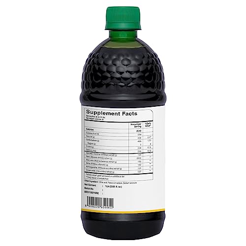 pure nutrition noni gold 1000ml  noni juice concentrate with garcinia aloe vera amla ashwagandha and grape seed extract