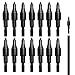 PYEUIFT 14 Puntas de Flecha de Acero Inoxidable 100 Grains para Arco y Ballesta de Caza – Flechas de Precisión para Arco Compuesto y Tradicional Adultos, Accesorios de Tiro con Arco Profesional