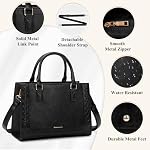 RAINSMORE HandBags Women PU Leather Purses for Women Waterproof Cross Body Top Handle Bag Tote Purse Ladies Handbags