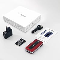 artfone F20 Rot Seniorenhandy Klapphandy Ohne Vertrag,SOS Notruftaste,USB-C,2G GSM Handy für Senioren,Dual SIM Großtasten Mobiltelefon,2,4 Zoll Farbdisplay, FM Radio,Sprachansage,Kurzwahl,1300mAh Akku – Ansicht 9