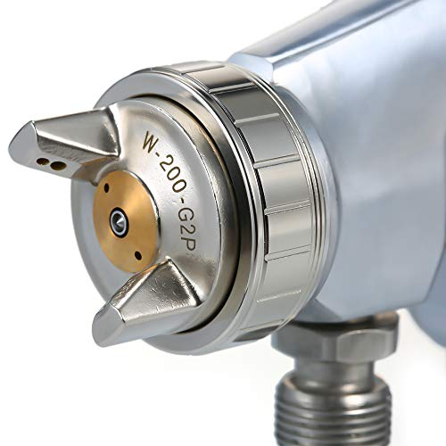 Karlak automatic paint spray gun,WA-200-122P(V) 1.2mm Automatic Paint Sprayer Industrial Spraying Tool Pressure Feed Auto-spraying Oil Paint Sprayer Woodworking Painting - Image 2