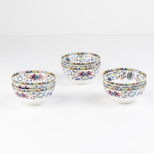 Image of GOLDEN QUEEN'S Mini Bowl Set of 6 | Perfect for Dips, Chutneys, Dessert, Nuts, Pickles, Bites | Microwave Safe - Himalyan Flora