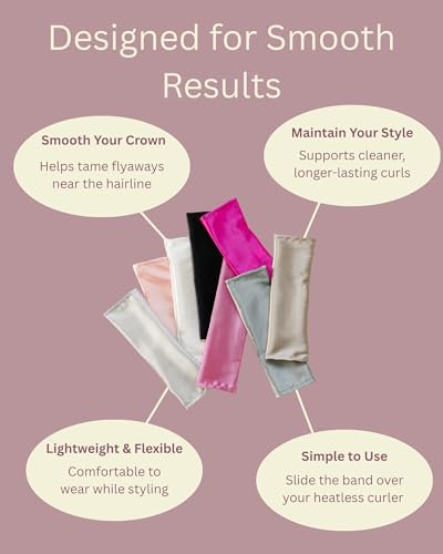 BlairCo. Frizz Eliminator Band – Anti Frizz Hair Wrap for Smooth, Sleek Hair – Reduces Flyaways, Breakage & Friction – Comfortable Stretch Fit for All Hair Types & Textures – Cream