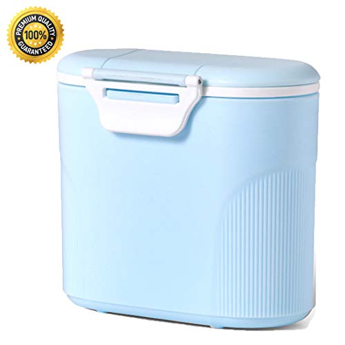 Joyfeel's Store Leche en Polvo Almacenaje Leche en Polvo Dispensador Portátil Leche en Polvo Contenedor de Alimentos Contenedores Snacks Almacenamiento de Frutas con nivelador 600 ML (Verde)