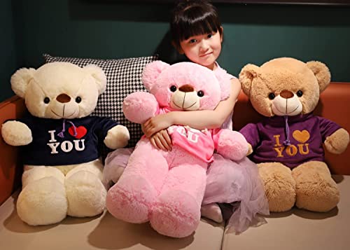 Image of AVSHUB Cute Teddy Bear Stuffed Animals Plush Toy Plushies Gifts for Boy or Girlfriend, Valentine's Day Gifts, Birthday Gift (2 Feet) (Brown)