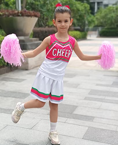 Kakalver Cheerleader Costume For Girls Cheerleader Outfit For Halloween Dress Up Cheerleader Gifts #TOP1