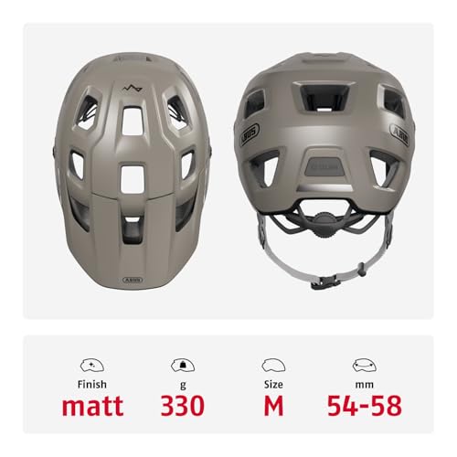Casco de bicicleta de montaña para rutas y senderos ABUS MoDrop gris 3