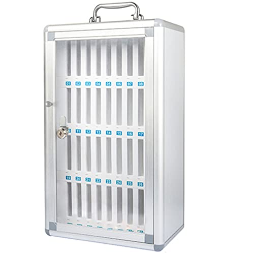 Caja de almacenamiento para teléfono móvil fácil de transportar con asa y cierre seguro
