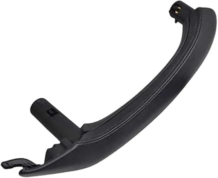 Car Interior Passenger Door Left Right Pull Handle Leather Cover Replacement for bm=w X3 X4 F25 F26 2010-2016 Left-Black