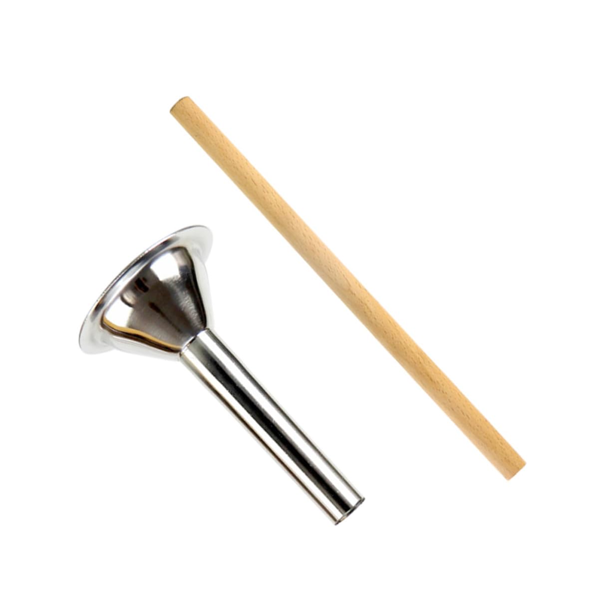 Cabilock 2Pcs Stainless Steel Sausage Stuffer Kit Meat Filling Tubes for Homemade Sausages Easy to Clean Sausage Maker Tools for Kitchen Use