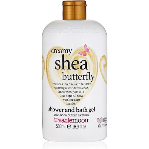 Treacle Moon Creamy Shea Butterfly Shower & Bath Gel (500ml) with Bath Washcloth (Unscented), 250 ml (Pack of 2) - Image 2