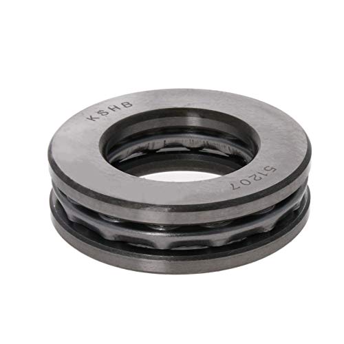 51207 Thrust Ball Bearing 35mmx62mmx18mm High Temperature Bearing Steel Single Row Rolling 1Pcs,Aicosineg