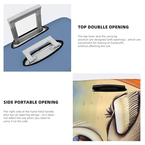 Travel Luggage Cover Pelican Birds Suitcase Protector Elastic Washable Stretch Suitcase Protector Anti-Scratch Travel Suitcase Cover Fit 18-32 Inch Luggage4