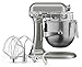 KitchenAid KSMC895CU 8-Quart Commercial Countertop Mixer with Bowl Guard, 10-Speed, Gear-Driven, Contour Silver