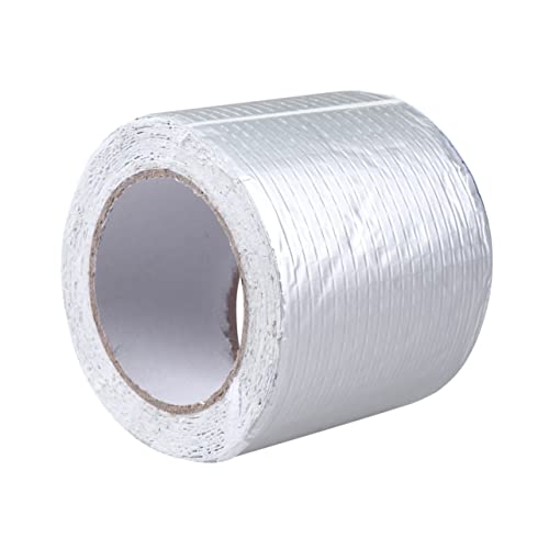 PRETYZOOM Butyl Rubber Repair Tape Sill Repair Tape for Home and Roof Silver Foil with Strong Adhesive and Low Temperature Resistance