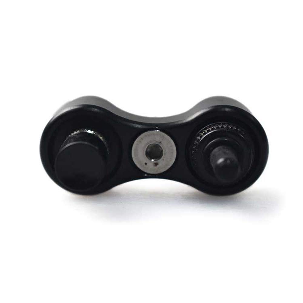 0101 Anodized Aluminum Retro Motorcycle Handlebar Switch with Self-Reset Button and Toggle Grip Switch for Horn Turn Signal Light Universal