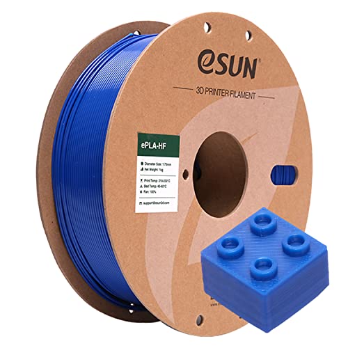 Image of eSUN High Speed PLA Filament 1.75mm, Speedy PLA 3D Printer Filament for Fast Printing, Dimensional Accuracy + /- 0.03mm, 1KG Spool (2.2 LBS) 3D Printing Filament for 3D Printers,Blue