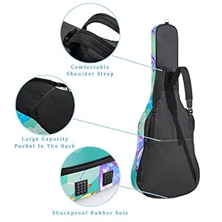 Funny Flyinghorse Bee Body Housse de guitare pleine taille rembourrée pour guitare acoustique classique, Multicolore 03… - Les Beatles, Paul McCartney, John Lennon, RIngo Starr, George Harrison Funny Flyinghorse Bee Body Housse de guitare pleine taille rembourrée pour guitare acoustique classique, Multicolore 03… – Image 3