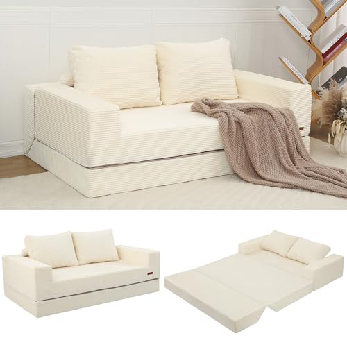 Sofá cama convertible sin montaje y lavable para ahorrar espacio en casa 2