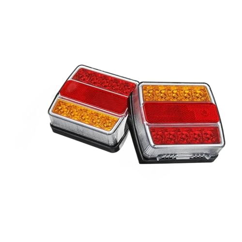 Luz LED de freno trasero de alta visibilidad 12V con lámpara de matrícula 6