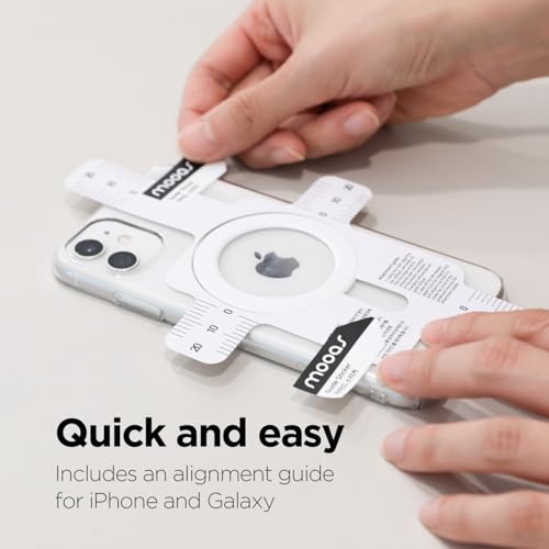 Anillo magnético blanco para salpicadero de coche y cocina con imán Magsafe 5