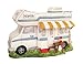 Blue Sky Ceramics Camper Cookie Jar, Multi