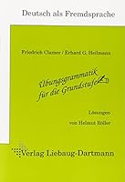 Übungsgrammatik für die Grundstufe Lösungsbuch 3922989713 Book Cover