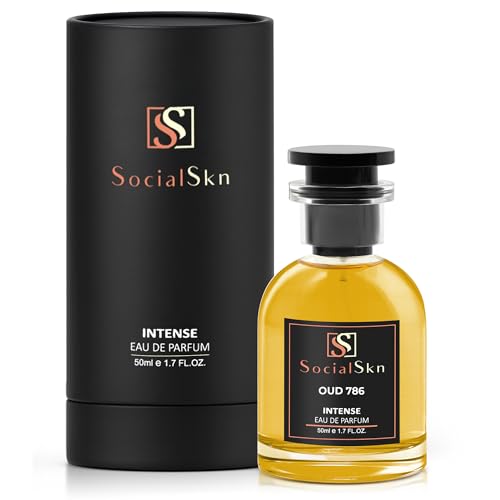Oud 786 by Socialskn Luxury Eau de Parfum for Men & Women | Inspired by Halfeti | 30%+ Oil Concentration | Long Lasting | 50ml Elegant Glass Bottle | Premium Gift Perfume