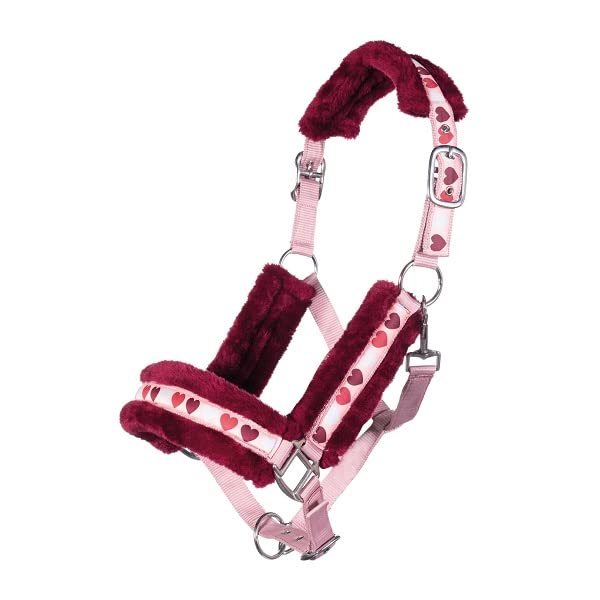 Apertura tramite moschettone HKM Amelie Cavezza Rosa Antico Pony