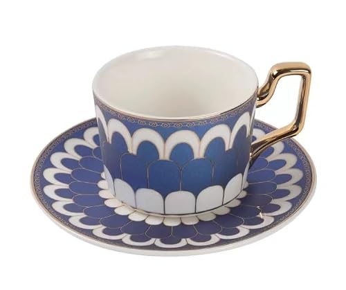 InDmar Ceramic Coffee & Tea Cup Set with Spoons, A