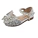 JLGY Mädchen Prinzessin Schuhe Glitzer Sandalen Mädchen Party Kristall Schuhe Bowknot Hochzeitsschuhe Festschuhe Karneval Party Cosplay Schuhe Klett Kostüm Zubehör Schuhe
