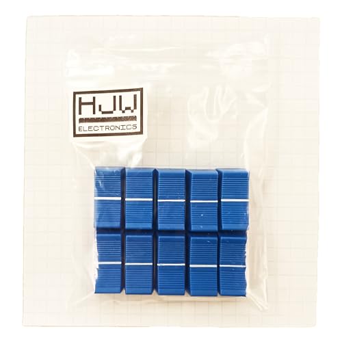 Image of 22mm Fader Knob Slider Cap for 4mm Rectangular Shaft Mixer Controls CS1A (BLUE, 10)