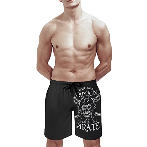 B&MAVIS Be Captain and Pirate Men's Summer Quick Dry Swim Trunks Casual Board Shorts Beachwear for Boys Men4