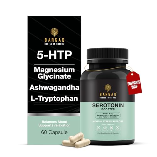 Serotonin Support Supplement – Helps Boosts 5HTP, Serotonin & Cortisol Levels, Herbal Blend – Promotes Positive Mood, Calmness, Stress Relief | Happy Mood & Brain Support | 60 Capsule