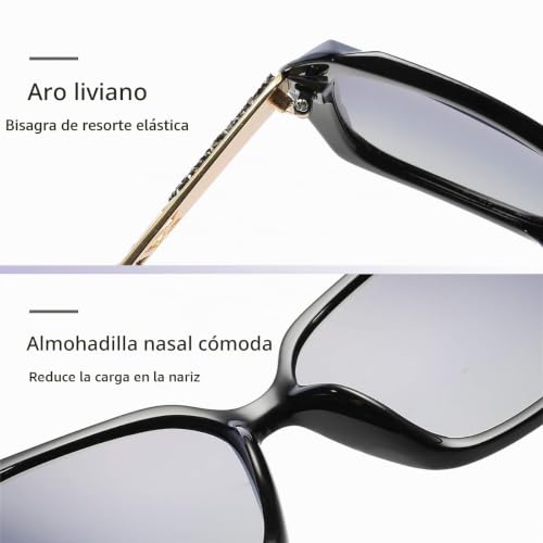 Miniatura 4 de Lumisyne Gafas De Sol Mujer Gradient Espejo,Gafas Uv 400 Polarizadas,De Gran Tamaño Policarbonato Marco Diamante Cristal,Al Aire Libre Viajar Caja De Regalo Marrón Claro Gradient