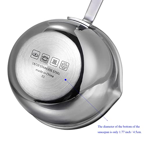 Bohk 6.76 Oz Mini Butter Warmer Stainless Steel Small Melting Pot For Stove Top #TOP3
