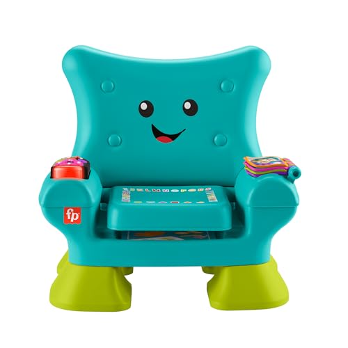 Fisher-Price Toddler Learning Toy Laugh & Learn Smart Stages Chair with Music Lights & Activities for Infants Ages 1+ Years, Teal image 5