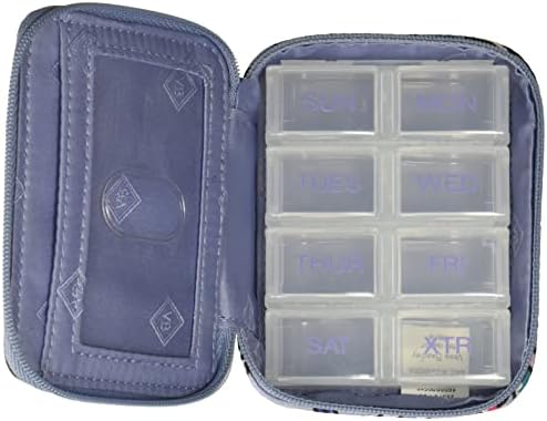 vera bradley iconic travel pill case