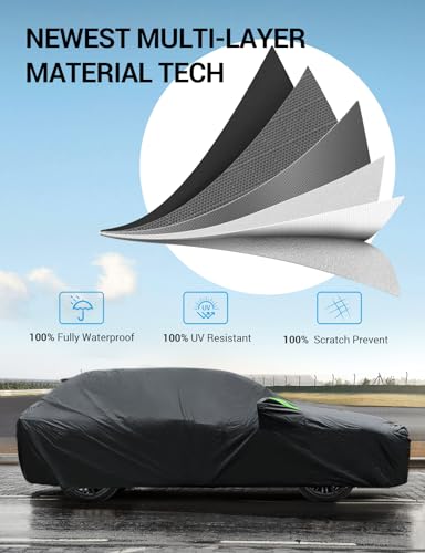 Image of Proadsy Custom Fit 2011-2026 Jeep Grand Cherokee Car Cover Waterproof Sun